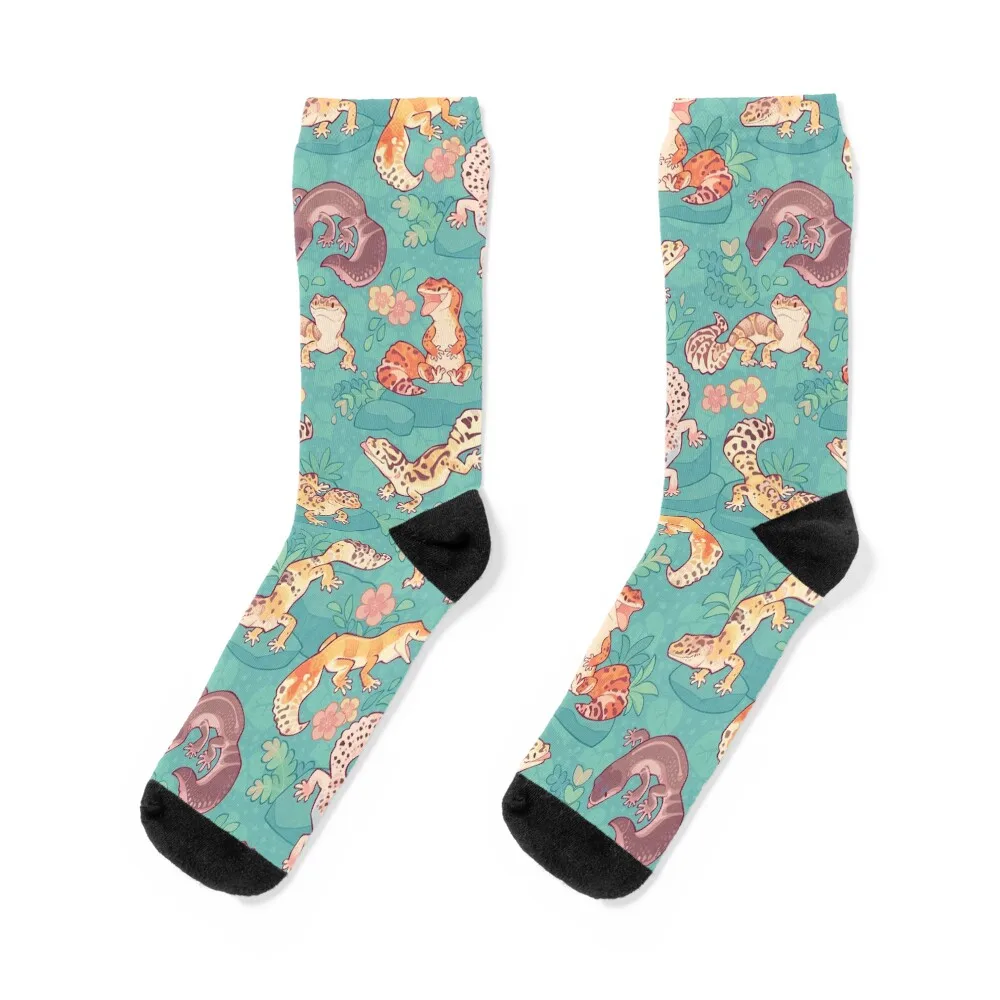 

Chub Geckos Redux in Teal Socks luxe short christmas gift Sports Luxury Woman Socks Men's
