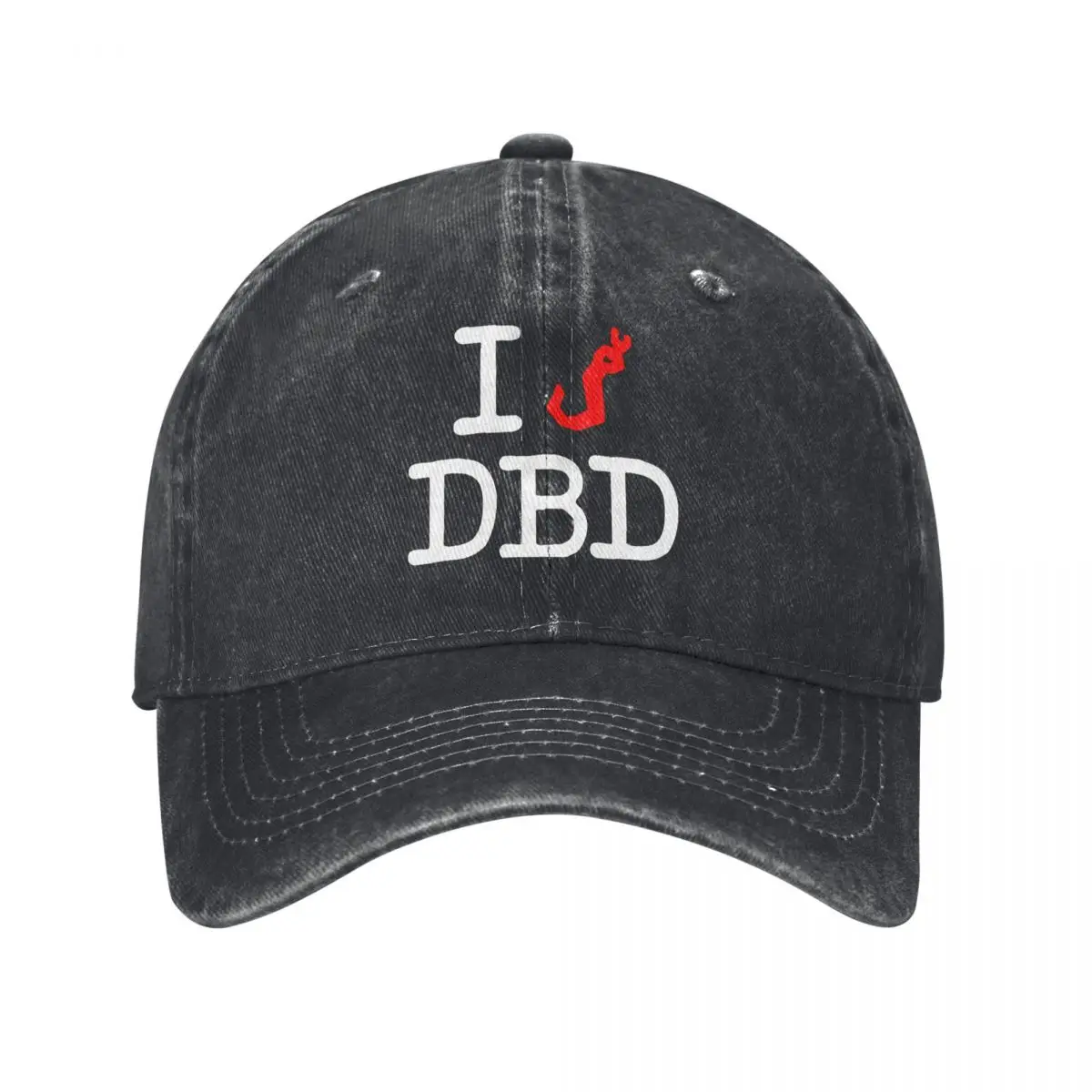 Pure Color Dad Hats I Hook (White Text) Women's Hat Sun Visor Baseball Caps D-Dead By Daylight Peaked Cap