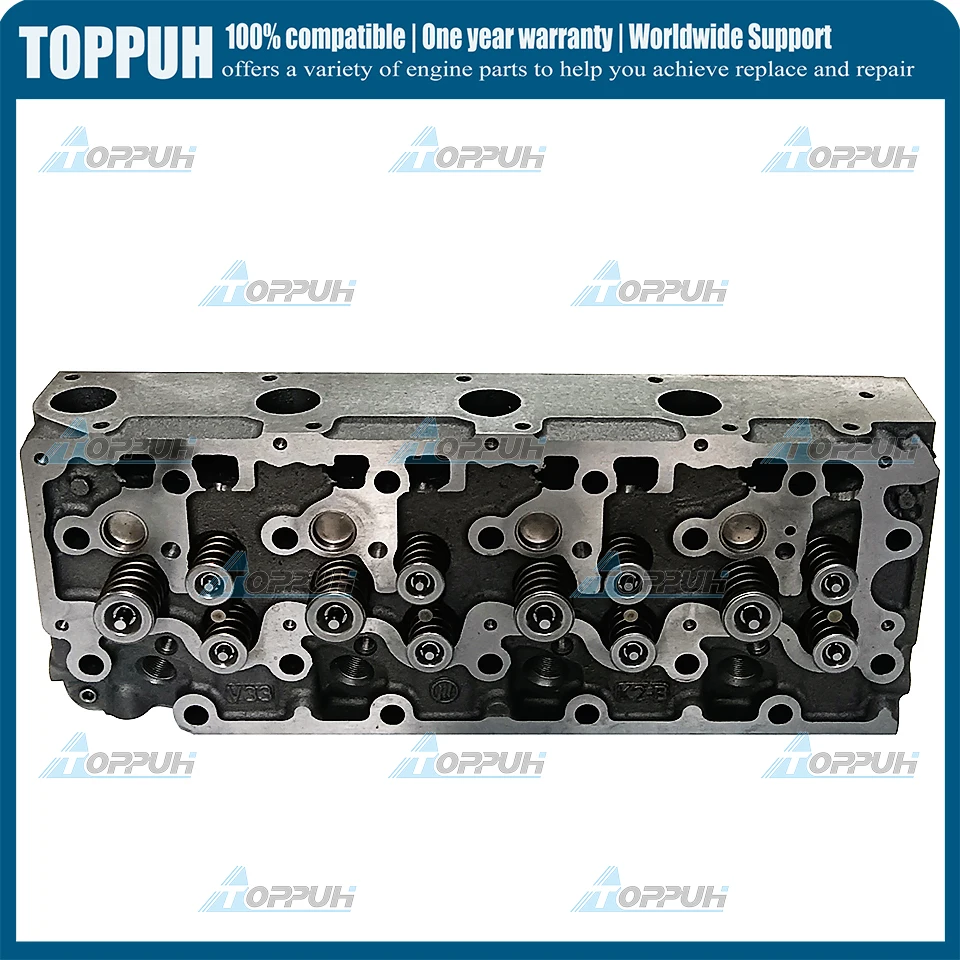 

V3300 12V New Cylinder Head with Valves Fit For Kubota V3300 V3300DI Engine