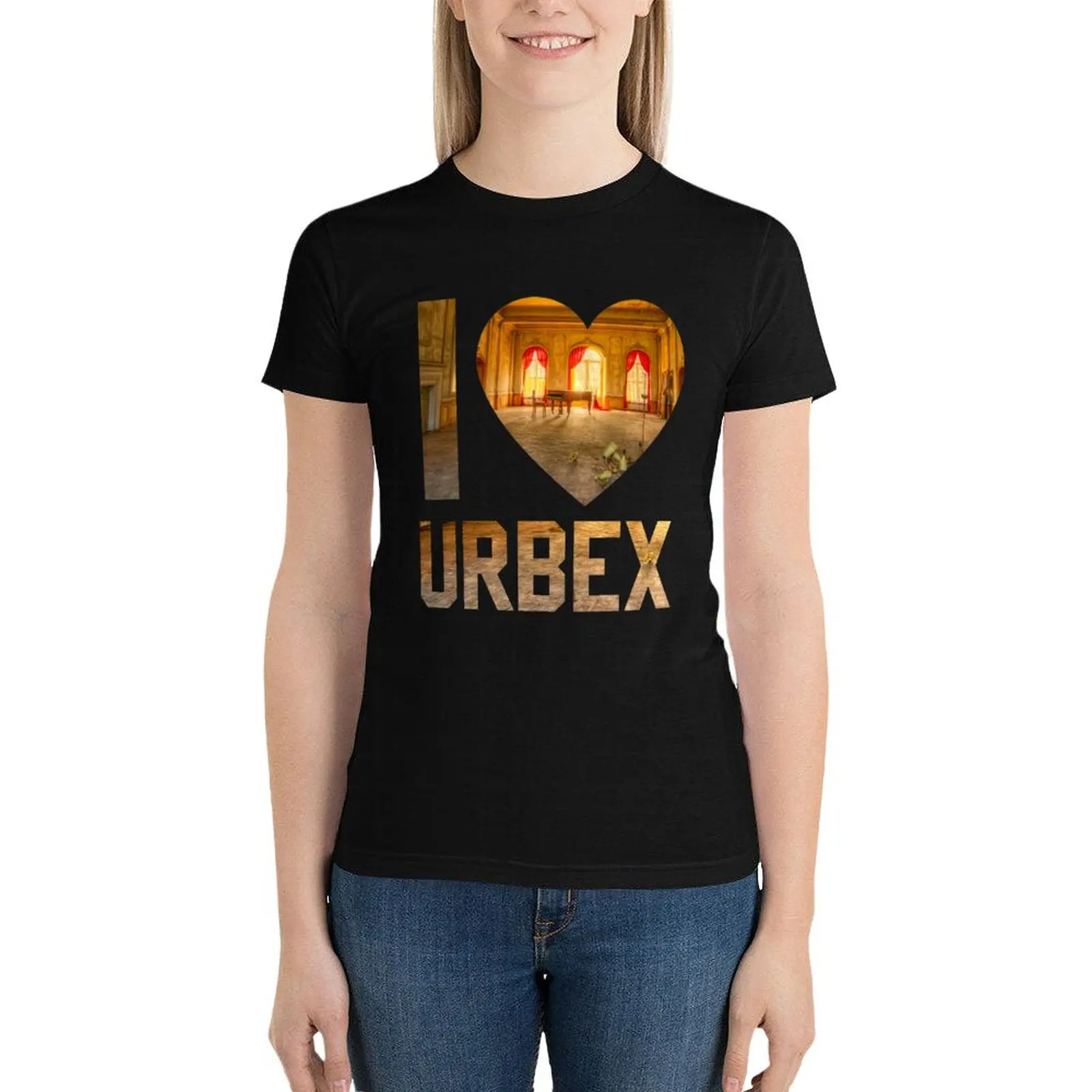 

I LOVE URBEX T-Shirt tees hippie clothes funny t-shirts for Women graphic tees funny