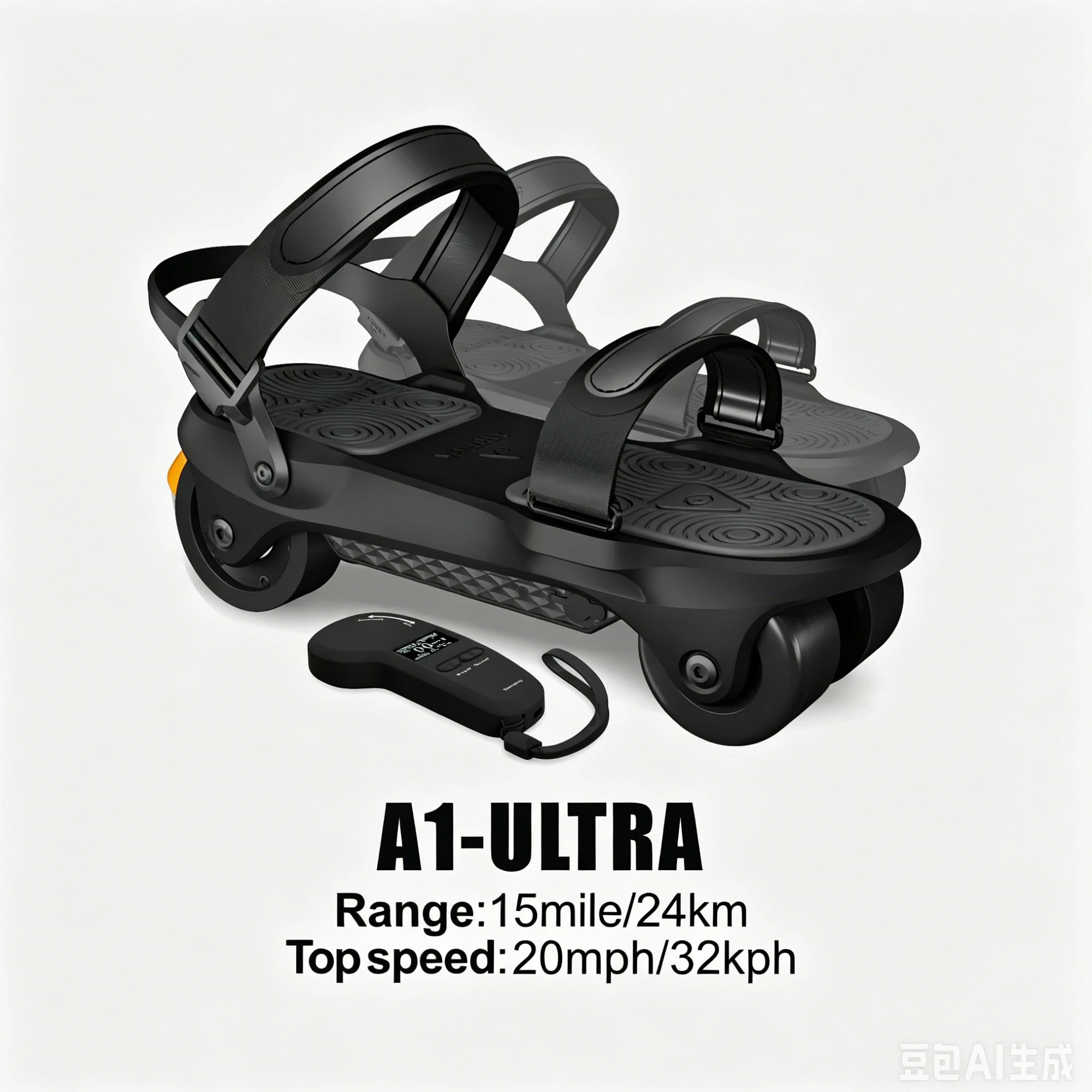 Electric roller skates, transportation artifact, commuting dog brush street folding portable electric skateboard skates view 6