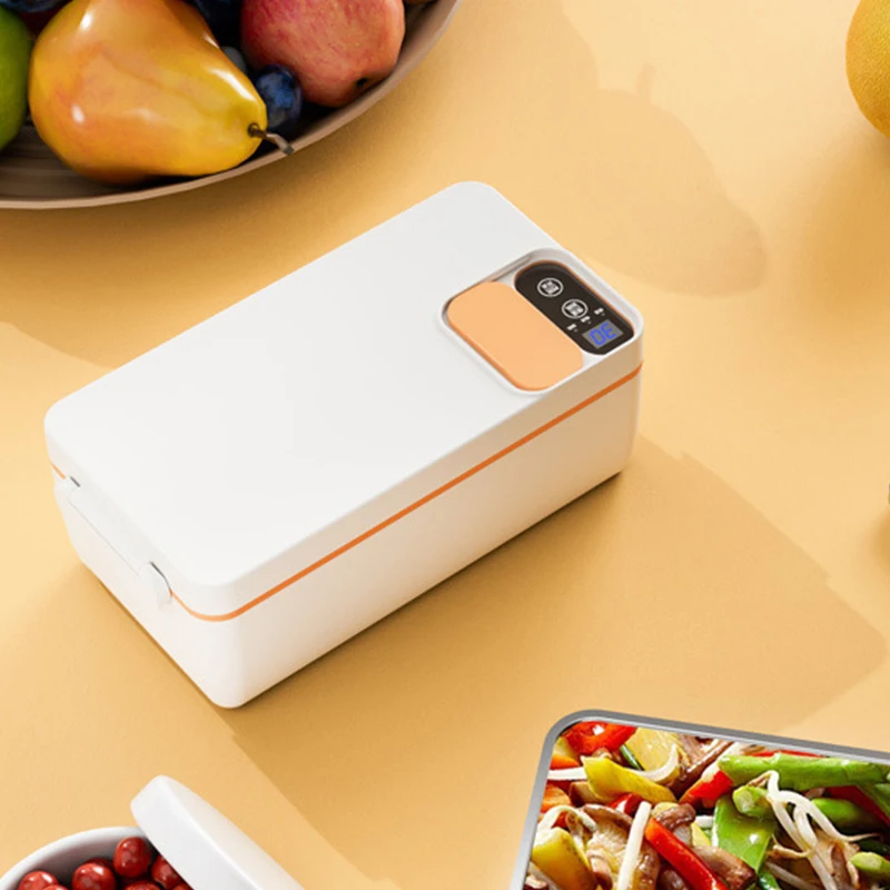 Electric Heating Lunch Box Wireless Portable USB Rechargeable Lunch Box 1000mL 12000mAh Food Insulation Lunch Container