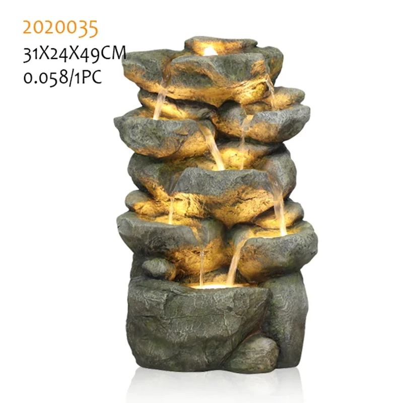 China factory wholesale direct supply decorative resin resin handicraft garden fountain