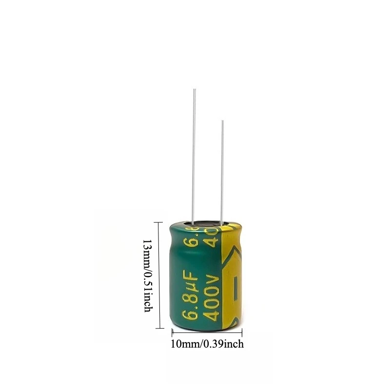 100pcs 400V 6.8uF Electrolytic Capacitor High Frequency Low ESR Long Life 8x9 8x12 10x13mm for Power Supply
