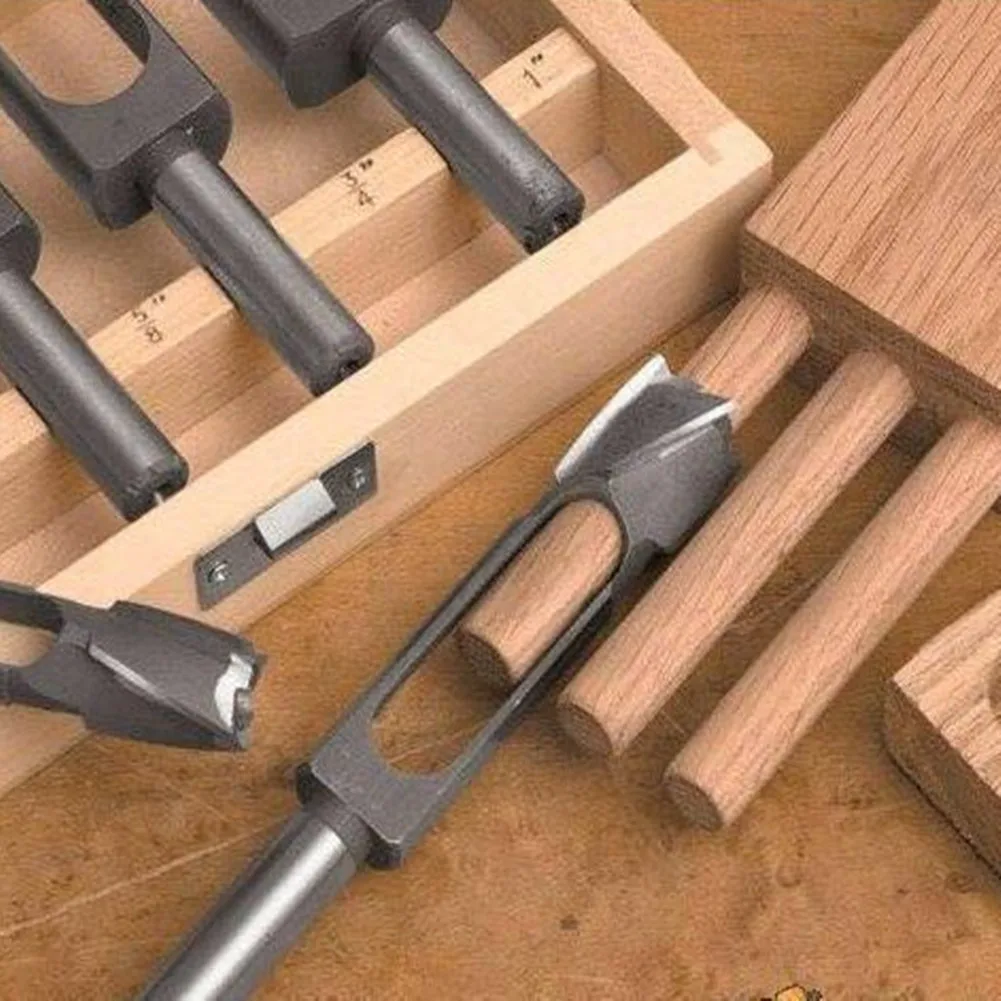Imagem -02 - Tenon Dowel Drill Bit Plug Cutter Tenon Maker Cônico Madeira Plug Cutter Round Bar Hole 13 mm Shank mm 10 mm 12 mm 15 mm Pcs
