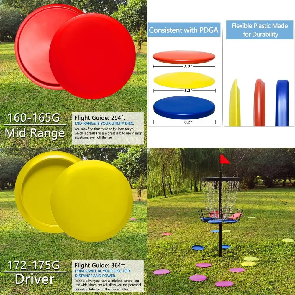 

Стартовый набор для дисков для гольфа — 24 шт. (8 клюшек, 8 средних частот, 8 драйверов) — сделайте свои диски