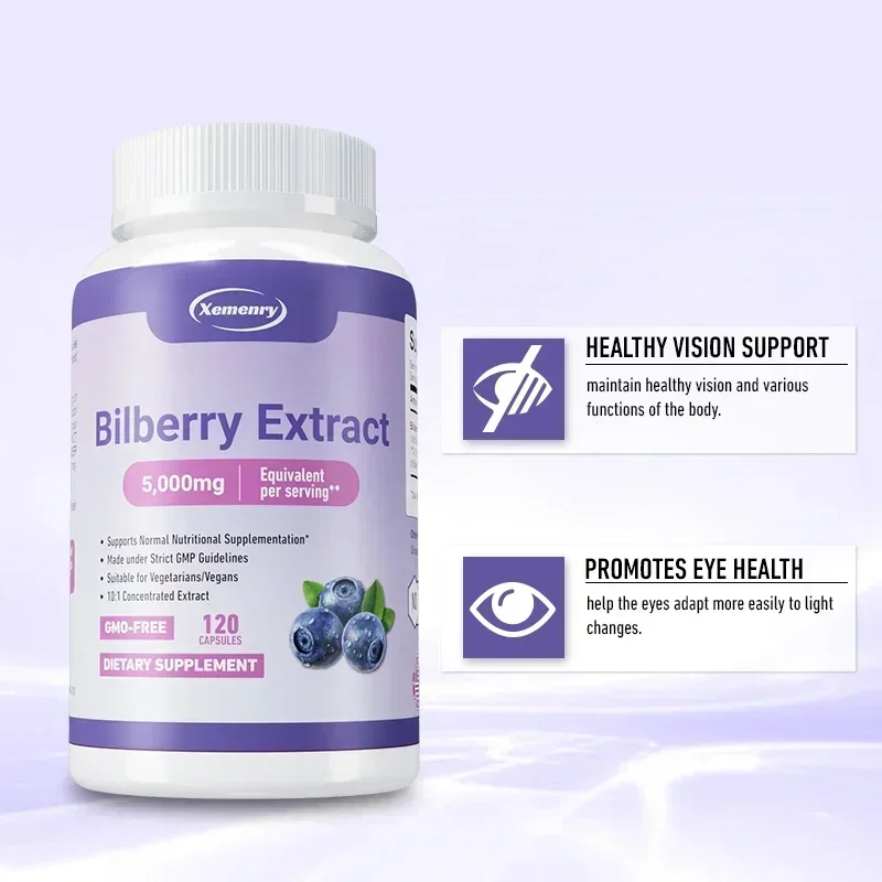 Bilberry Extract - Eye Health Supplement, Relieves Fatigue, Improve Eye Edema, for Vision Health - Image 4