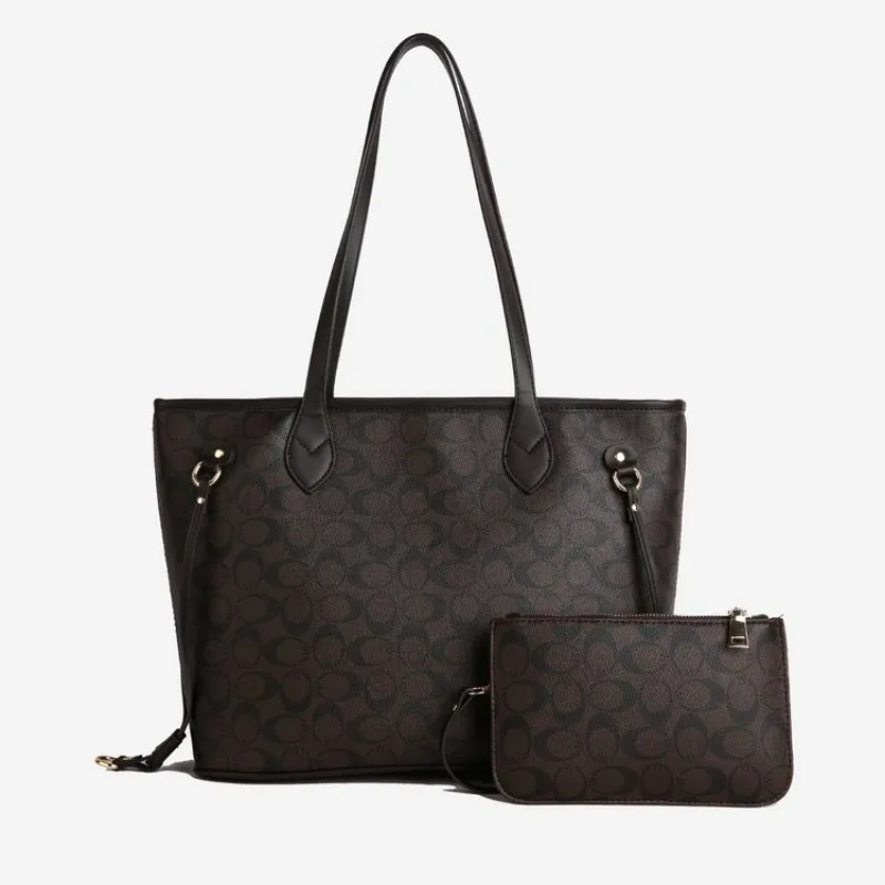 

Versatile Crossbody Handbag Maillard Style Floral Accent Patchwork Pattern Daily Use Chic