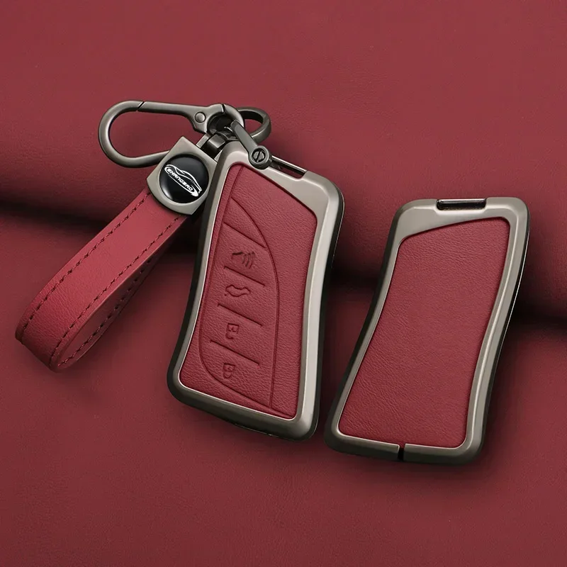 

Car Zinc Alloy Leather Key Case Cover Chain For Lexus NX ES UX US RC LX IS 250h RX 350h LS 450h 260h 300h UX200 LM350H LM500H