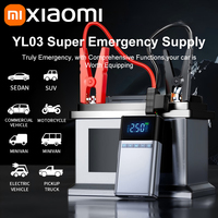 Xiaomi Portable Car Starter with Air Compressor Tire Inflat Starter 8000mAh Car Battery Starter Box Car Battery Jumper Starter