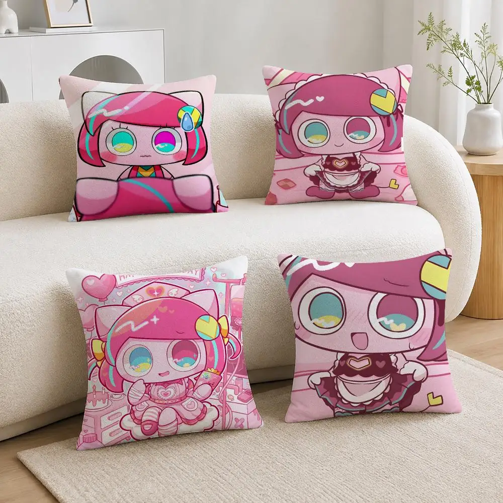Vocaloid Producer Pepoyo Cushion Cover Soft Plush Cushion Covers Fluffy Throw Pillow Cases for Sofa Bedroom Home Decor