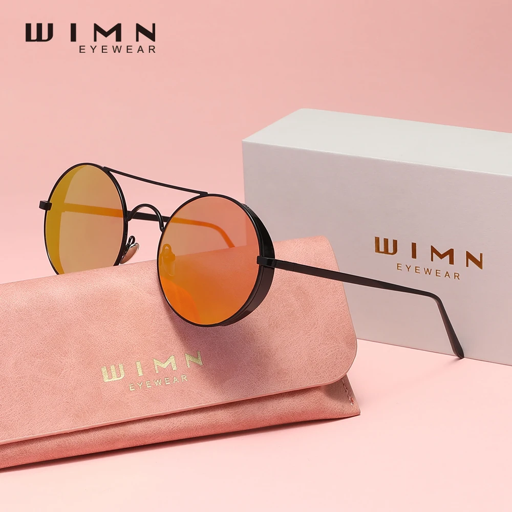 

WIMN Vintage Steampunk Sunglasses Men Women High Quality Round Glasses ladies Sun Glasses Oculos de sol