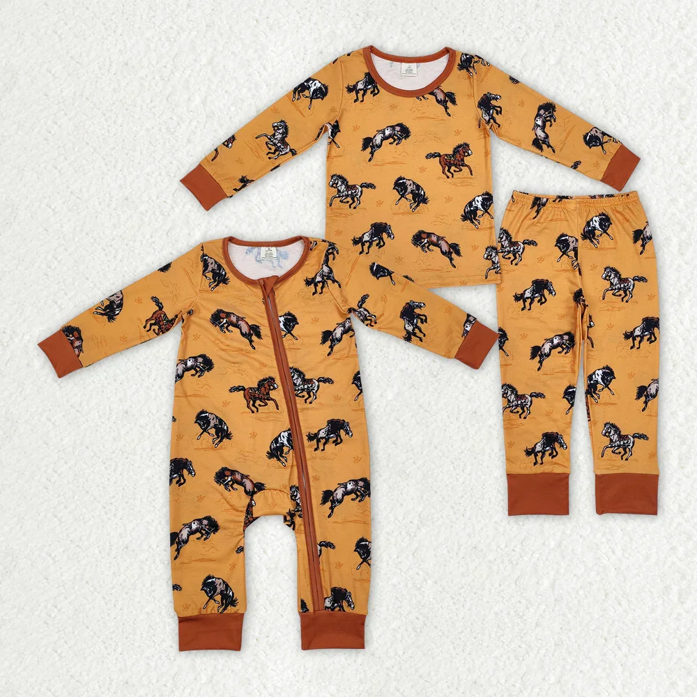 

BLP0899 Wholesale baby boy clothes Western clothing match rompers long sleeve pants sets Summer Boutique kids clothes boys