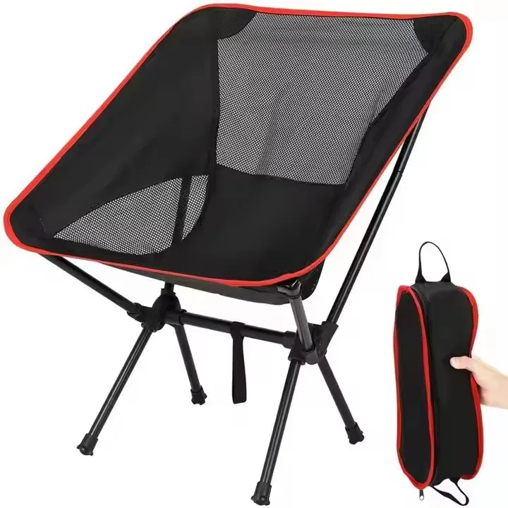 

Outdoor Portable Folding Ultralight Aluminum Foldable Chair Camping Chair Outdoor Moon Beach Camping Chair for Hiking Picnic