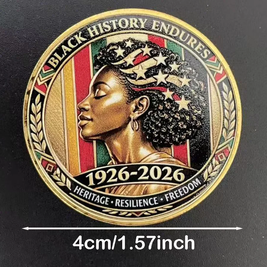Black History Month Souvenir Coin Honoring 100th US Military Commemorative Coin Collection