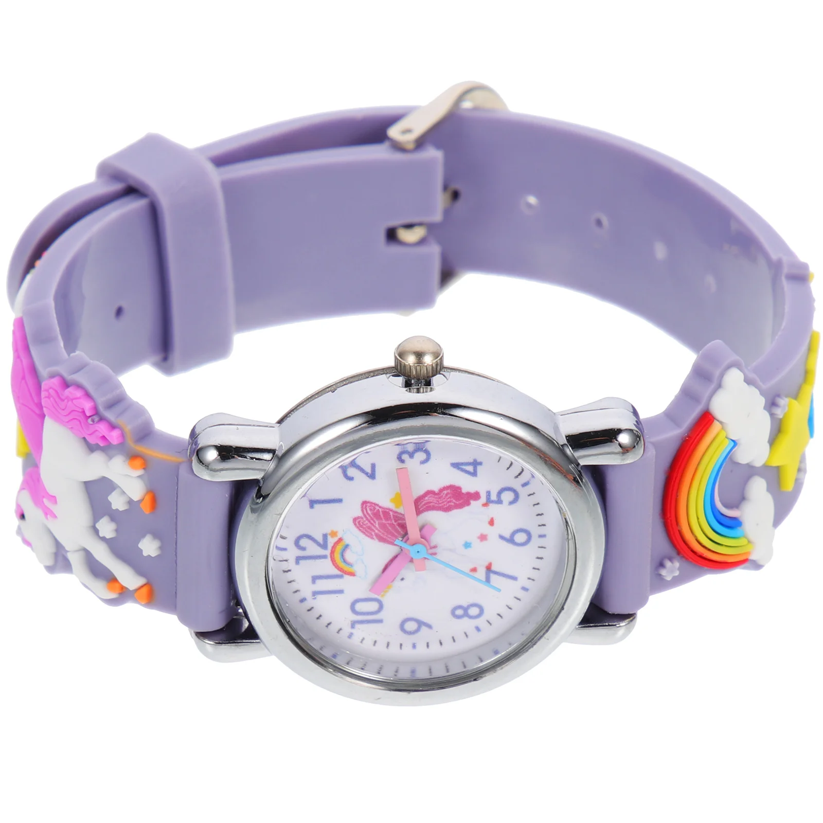 

Cartoon Watch Kids Adjustable Unicorn Pattern Boys Girls Adorable Unicorn Pattern Watch Student Wristwatch