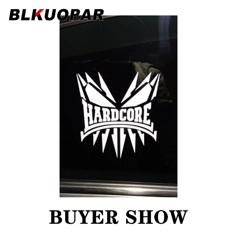 BLKUOPAR Hardcore Car Sticker Sunscreen Fashionable Decals Personality Waterproof Sunscreen Funny Original JDM Car Accessories