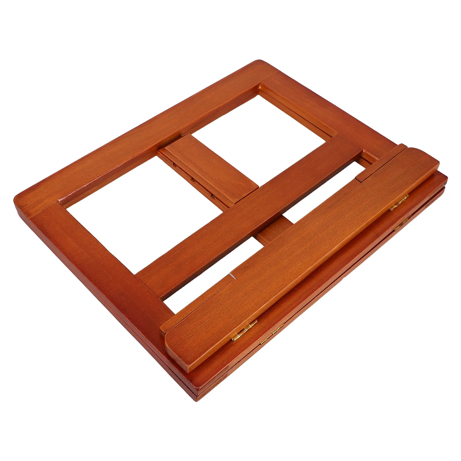 Folding Wooden Bible Stand Adjustable Book Holder for Reading Cookbook Bible Recipe Textbook Magazine Display Recipe Stand