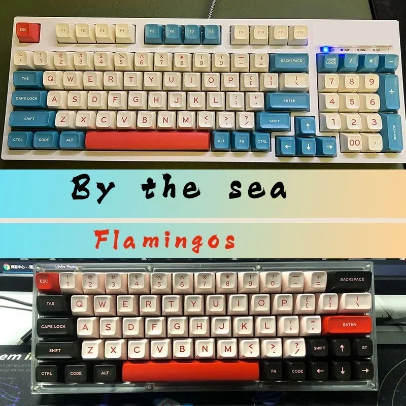 Neuankömmling sa Profil Double Shot Keycaps abs Monster Flamingo am Meer Godspeed Gmk Thema