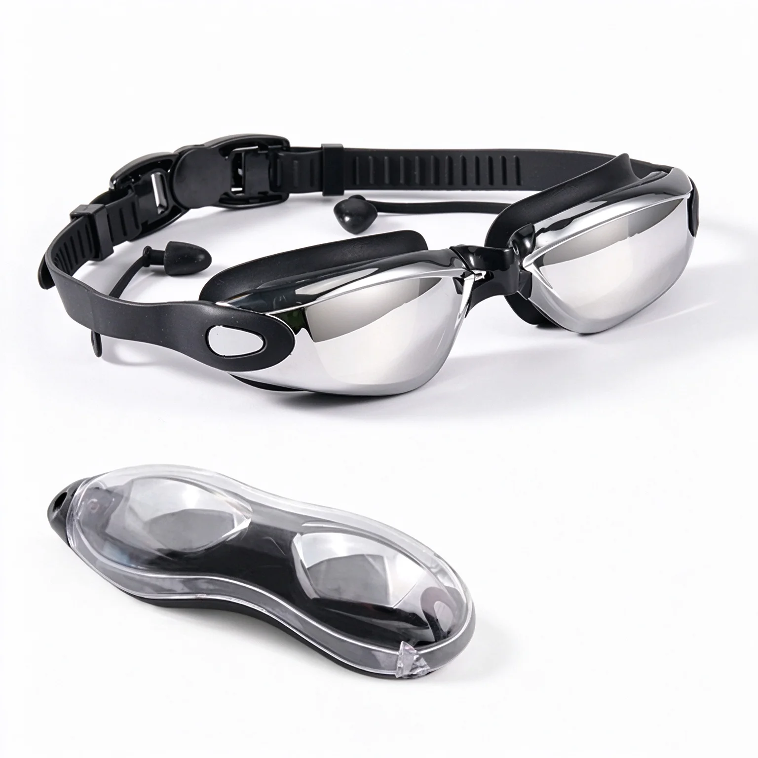 Adult Racing Swim Goggles HD Anti Fog Waterproof Electroplated Silicone Swimming Glasses Professional Swim Accessories