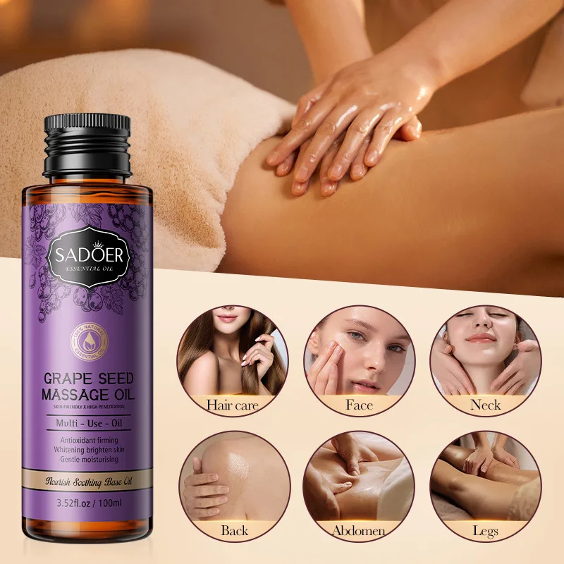 Natural Organic Emollient Oil 100ml Deep Relaxation Firming Skin Body Massage Oil Anti-aging Repair Skin Face OiL