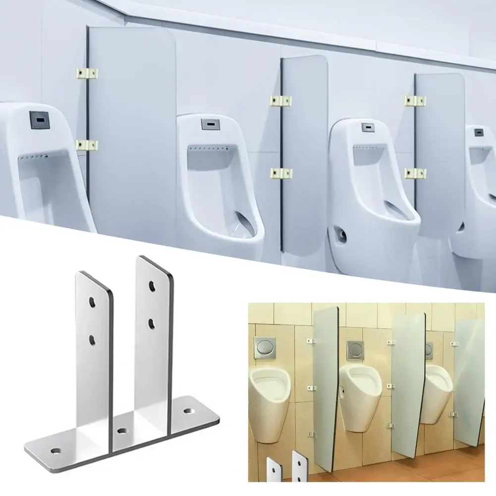 

Кронштейны для перегородки писсуара Кронштейн для перегородки из углеродистой стали для ванной комнаты с монтажными винтами Прочные кронштейны для писсуара