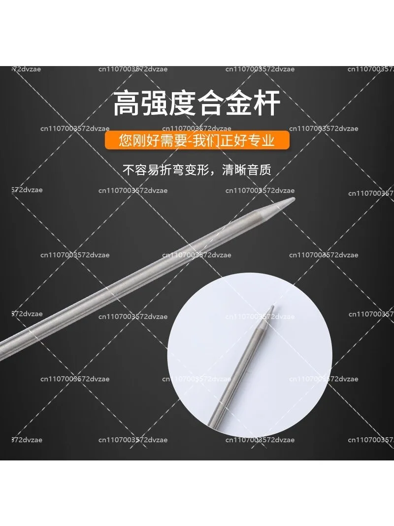 Outdoor Water Leak Detector Titanium Alloy Listening Rod, High Sensitivity Sound Pickup, Non-Bending Design for Leak Detection