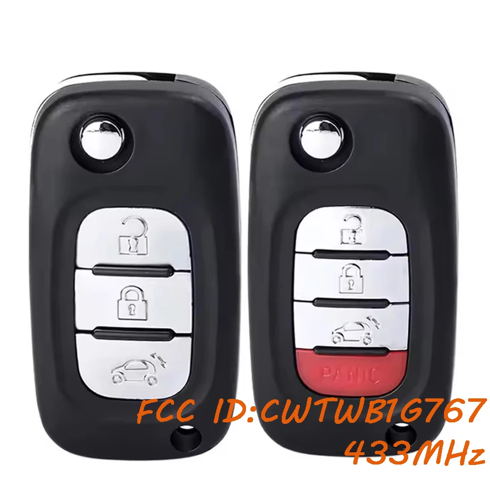 

KEYECU CWTWB1G767 Дистанционный брелок для Mercedes Benz Smart Fortwo 453 Forfour 2015 2016 2017 433 МГц 4A PCF7961M Чип