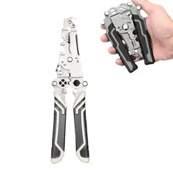 Multi Functional 18-in-1 Wire Stripper Tool Foldable Professional Wire Stripper With Twister/Crimping Function Electrician Plier