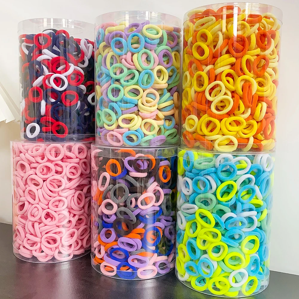 Elastic Hair Bands for Kids, Girls Sweets Scrunchie, Elastic Band for Children, Laços de cabelo, Headband Accessories, Baby, 50 Pcs, 100 Pcs, 300Pcs