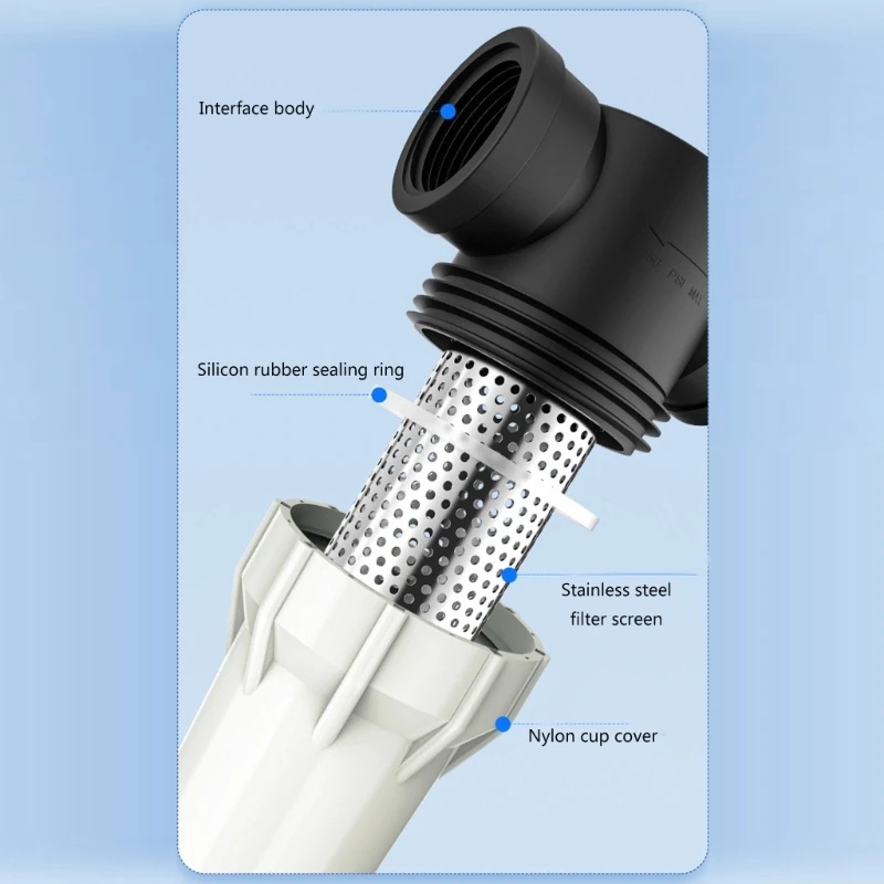 Filtro bomba água pré-filtro para sistema irrigação polegadas 3/4 polegadas Filtro tubulação água para