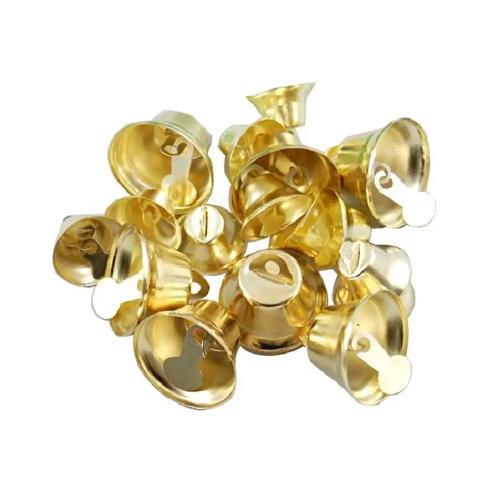 

100 Pcs Mini Christmas Bells Shatterproof Glitter Multicolor Pendant for Tree Fireplace Door Wall Window DIY Gifts