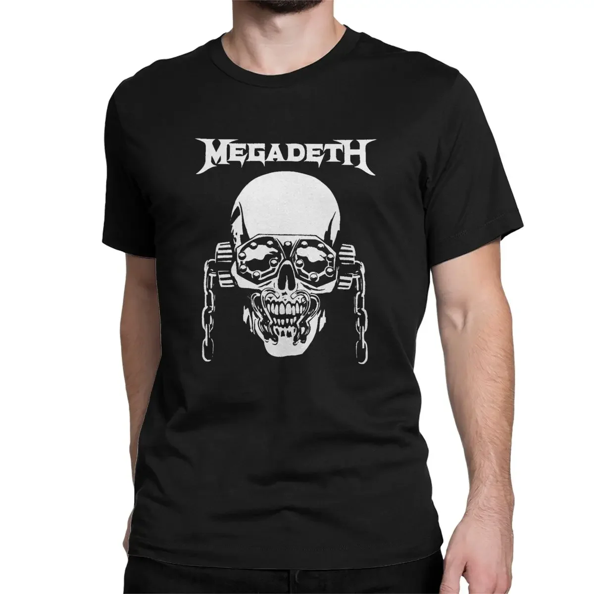 Band Megadeths T Shirt Men Women's Cotton Unique T-Shirt Round Neck Hip Hop Rock Tee Shirt Short Sleeve Clothes Classic