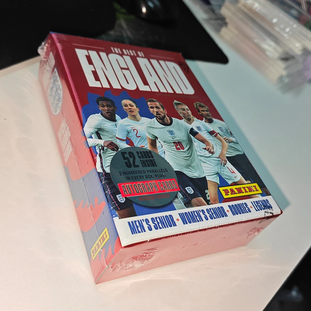 Panini hoja de estaño ciego 52 unids/caja Messi Cristiano Ronaldo David Beckham tarjeta de colección de luz refractada al menos tarjetas refractoras