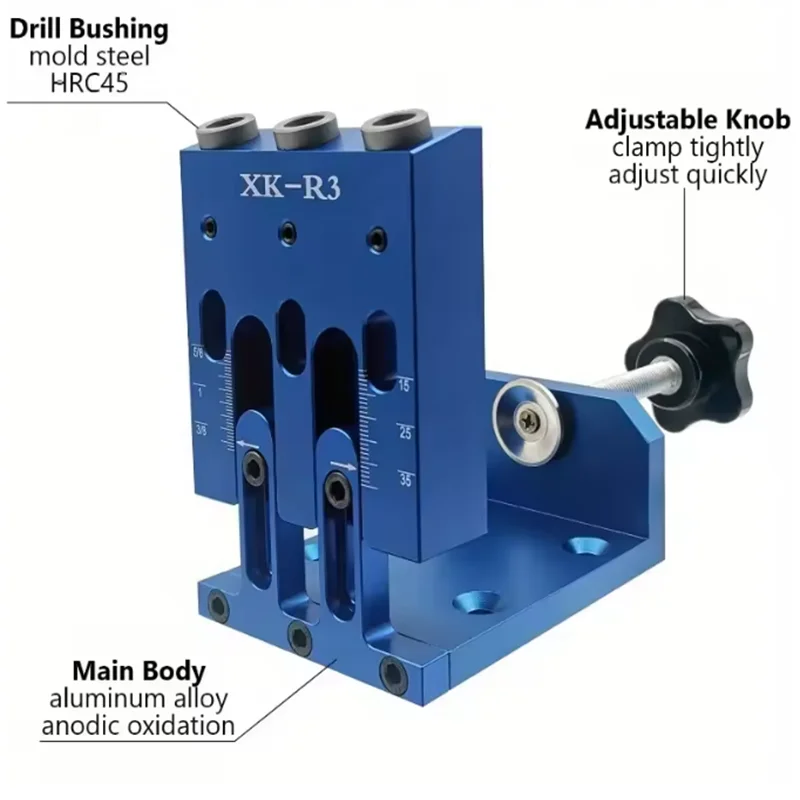 Woodworking Bevel Hole Drilling Machines, Adjustable Woodworking Positioners, Woodworking Bevel Hole Punching Jigs
