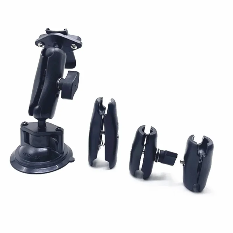 Ball Mount Bracket Holder + Double Socket Arm + Twist Lock Suction Car Cup Base for Garmin Alpha 100 Alpha100