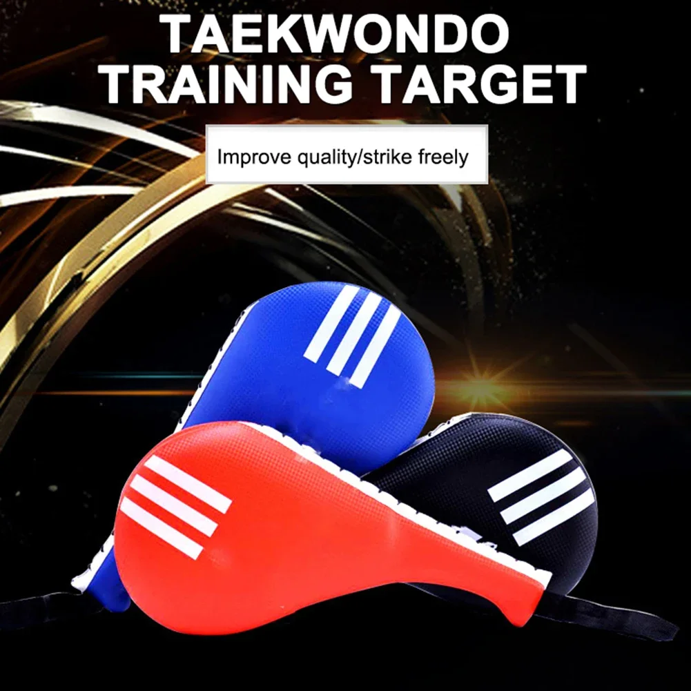 Taekwondo Foot Target PU Karate podkładka do kopania z uchwytem bokserski trening ręczny Target elastyczny przenośny wielofunkcyjny sprzęt sportowy