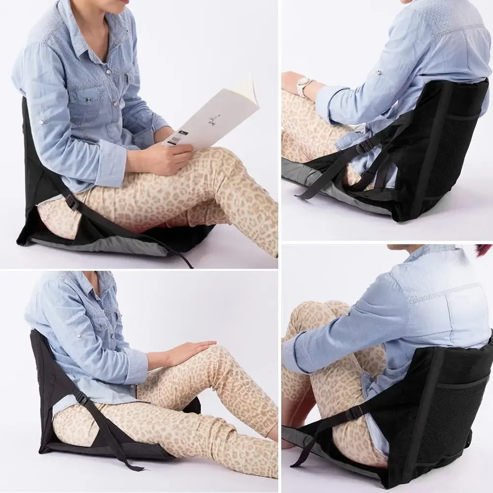 Stadium Seat Chair Bleacher Cushion with Padded Back Support Reclining Seat Stadium Chair Folding for Women Men