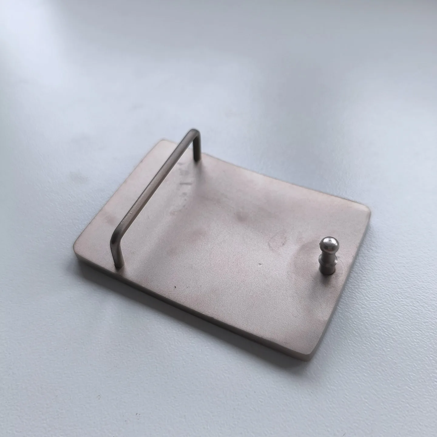 Anti-Allergic Lightweight Pure Titanium Custom Blank Plate Belt Buckle BUCKLE-TI001