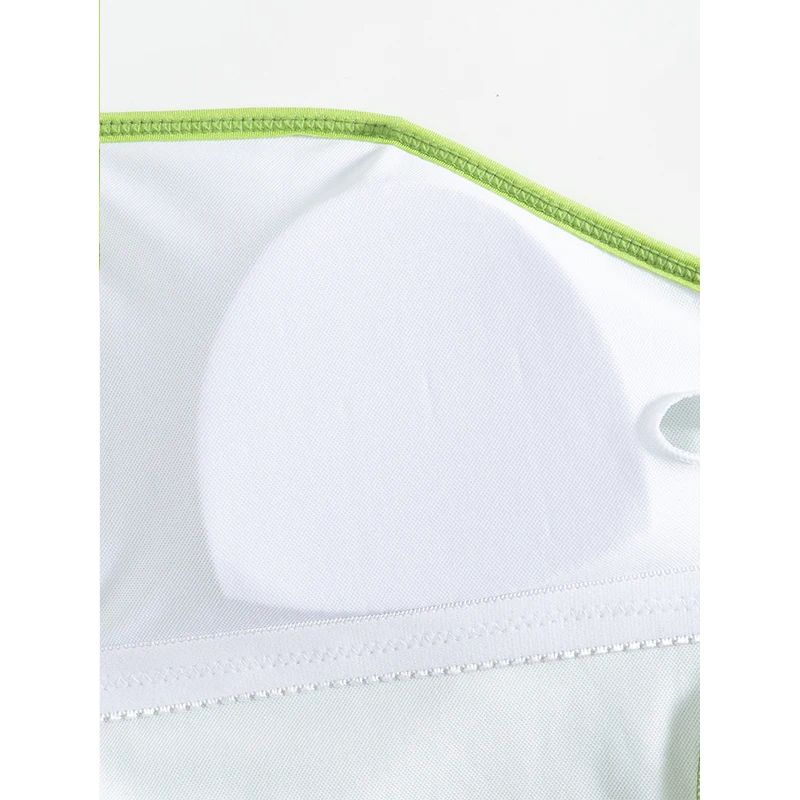 FASKOB costume da bagno bikini sexy monospalla tinta unita costume intero femminile 2024 costume da bagno estivo da spiaggia