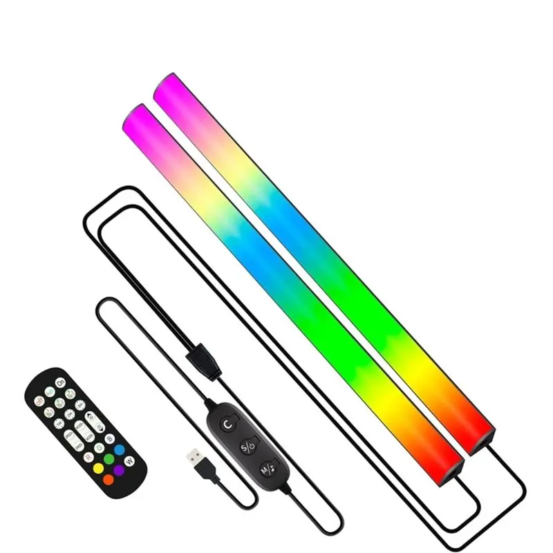 A95I-Gaming RGB LED Ambient Light 2 In 1 Control Monitor Light Bar Sound-Reactive Music Sync For PC Computer