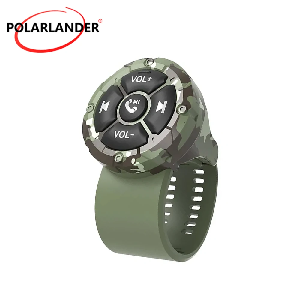 Backlight Wireless Steering Wheel Control Button Bluetooth Waterproof Remote For Car Bike Motorcycle GPS Navigation Multimedia