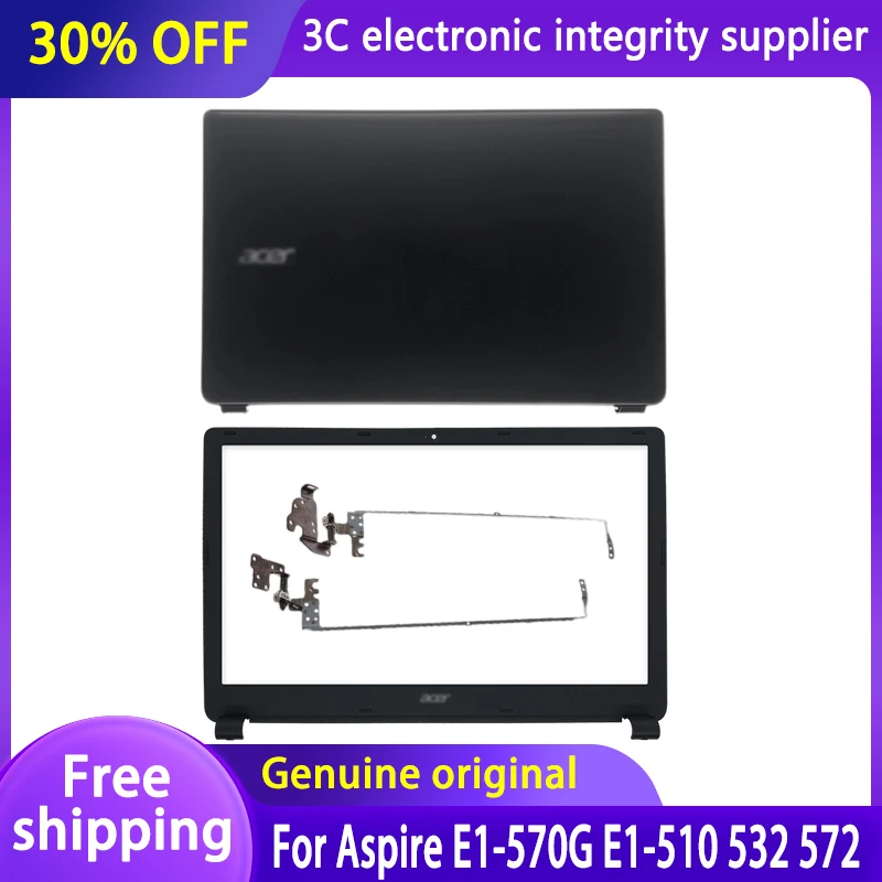 

New Original Laptop Cover For Acer Aspire E1-570G E1-510 532 572 V5-561 Z5WE1 Laptop LCD Back Case/Front Bezel/LCD Hinges Black