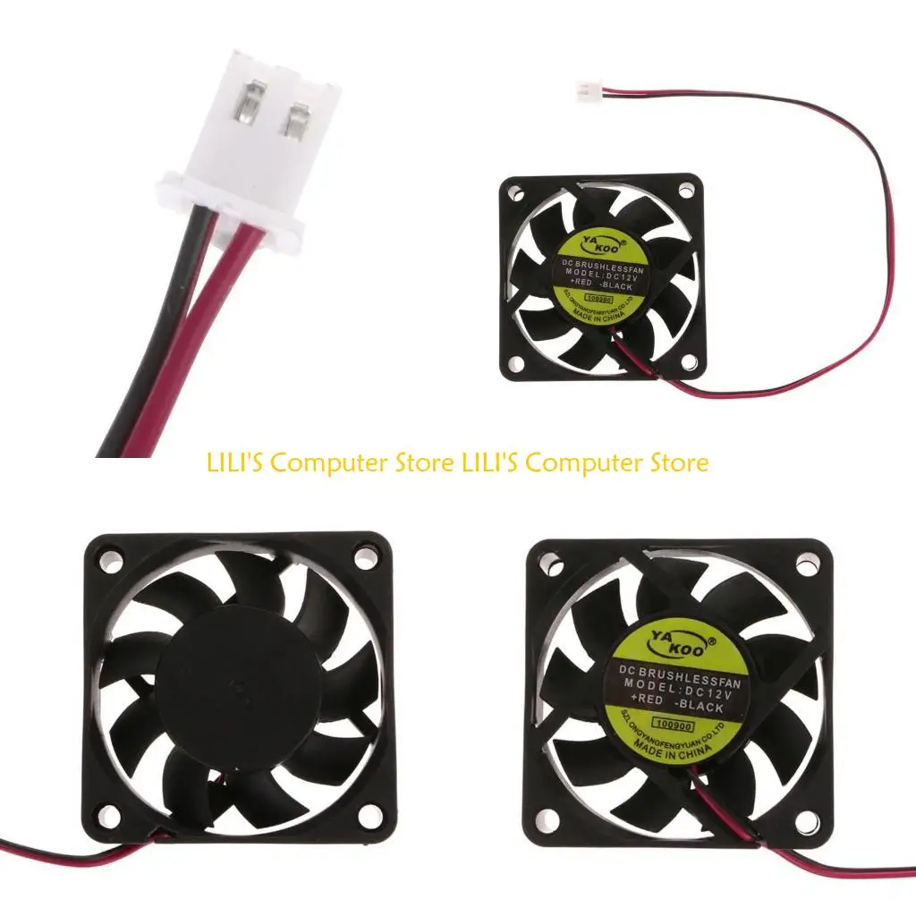 

A52B 12 В 2-контактный 60x60x15 мм ПК Компьютерная система процессора Вентилятор охлаждения с подшипником скольжения 60