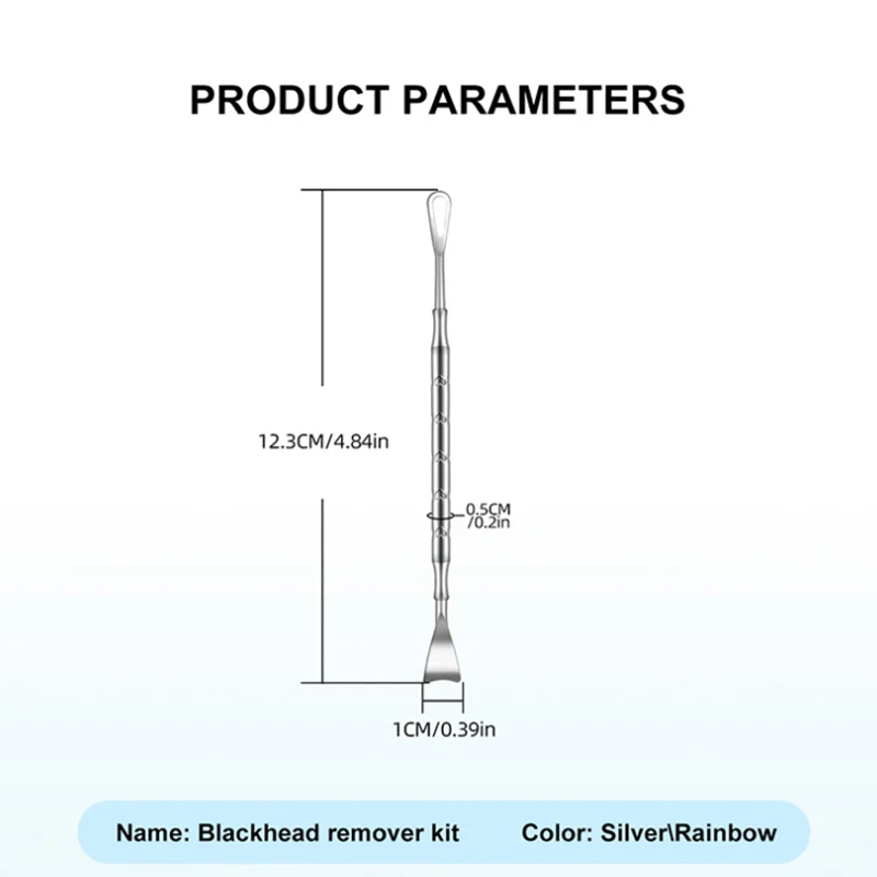 Extractor de espinillas 2 en 1, herramienta para quitar espinillas, aguja para acné, tratamiento para limpieza de espinillas, Zit, nariz, cara, imperfecciones