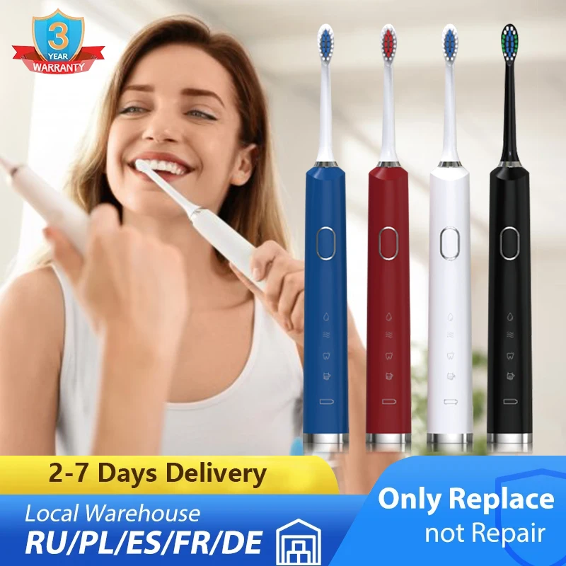 

Electric Toothbrush Rotation Clean Teeth Waterproof Cartoon Tooth Brush With 1 Extra Replacement Heads Teeth Whitening Cleaning