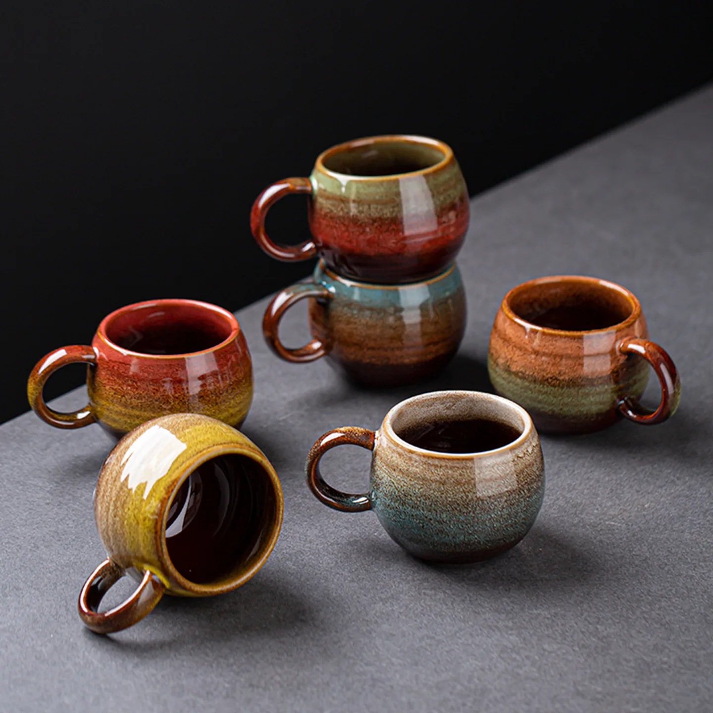 Vintage Kiln Fired Ceramic Mug High Value Restaurant And Homestay Water Creative Household Coffee Cup Breakfast Cup