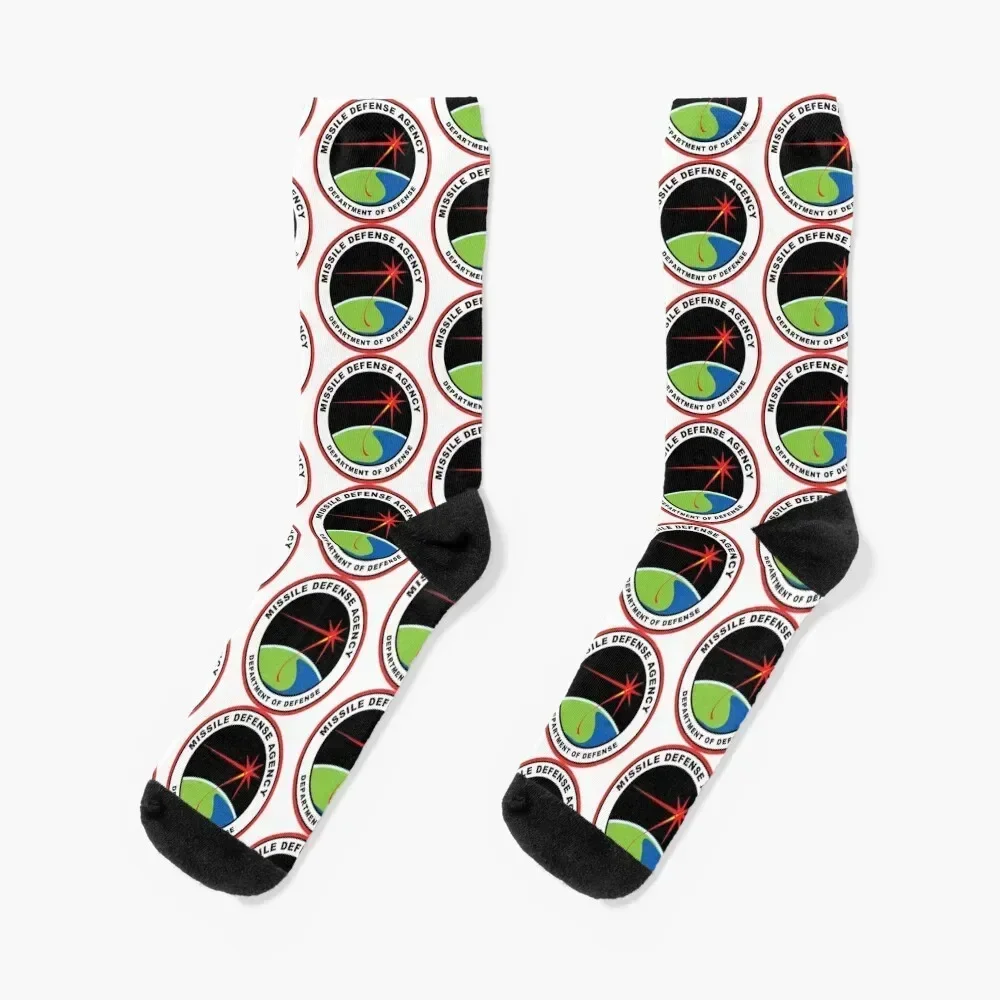 Missile Defense Agency Early Logo Socks basketball japanese fashion Stockings retro Men's Socks Luxury Women's