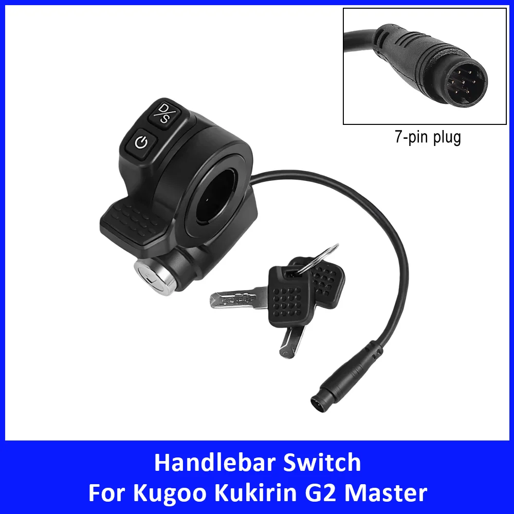 

7pin Handlebar Switch Accelerator for Kugoo Kukirin G2 Master Electric Scooter Accessories Speed Throttle Lock Key Spare Parts