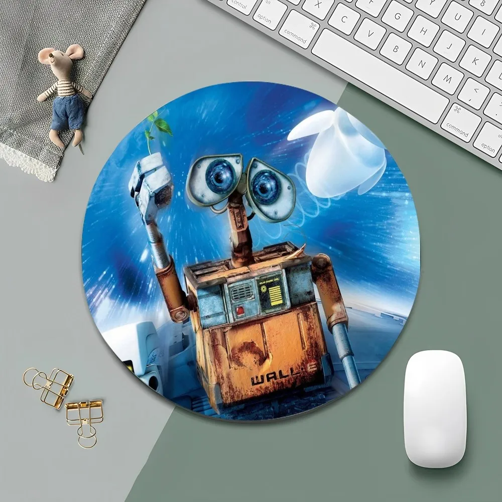 Disney WALL·E Mousepad Small Round Desktop Desk Mat Kawaii Gaming Accessories Pad Mouse Pad for PC Gamer Mousemat